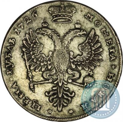 Picture 1 rouble 1726 year  "Moscow type, portrait turned to the right"