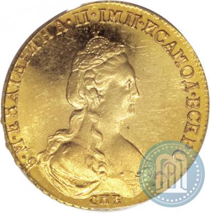 Фото 5 рублей 1781 года СПБ 