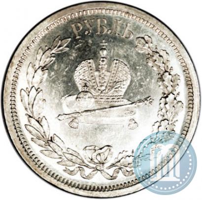 Picture 1 rouble 1883 year ЛШ "On the Coronation of Emperor Alexander III"