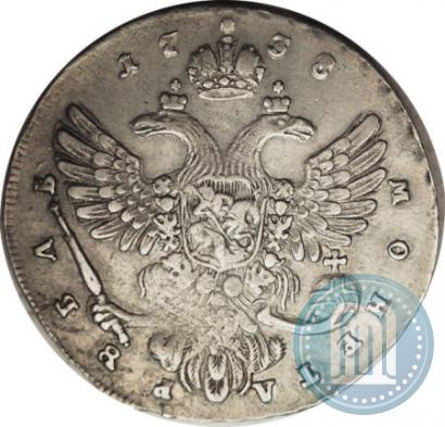 Picture 1 rouble 1738 year  "Moscow type"