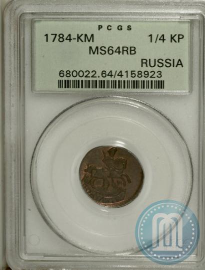 Фото Полушка 1784 года КМ 
