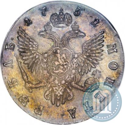 Picture 1 rouble 1751 year СПБ 