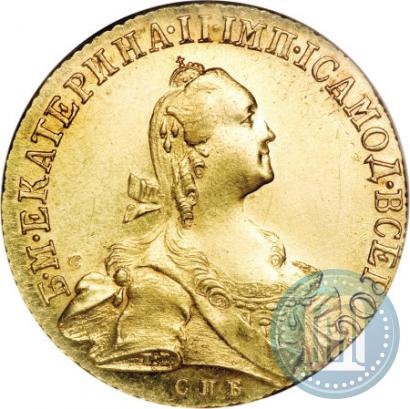 Picture 10 roubles 1766 year СПБ 