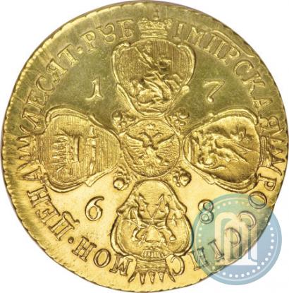 Фото 10 рублей 1768 года СПБ 