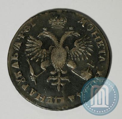 Picture 1 rouble 1719 year OK "Portrait in armour"