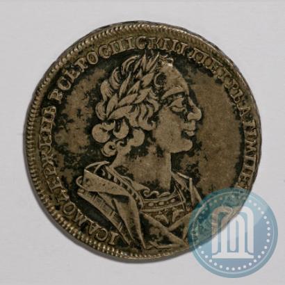 Фото 1 рубль 1724 года  "Портрет в античных доспехах"