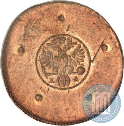 Фото 5 копеек 1727 года КД 