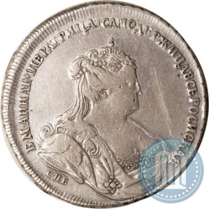 Фото 1 рубль 1738 года СПБ "Петербургский тип"