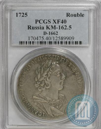 Picture 1 rouble 1725 year  "Portrait in ancient armour"