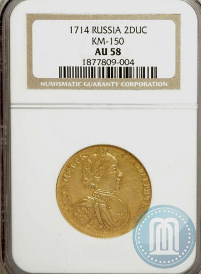 Picture 2 ducats 1714 year  