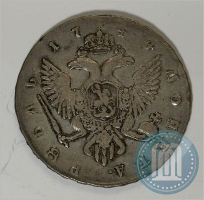 Фото 1 рубль 1744 года СПБ 