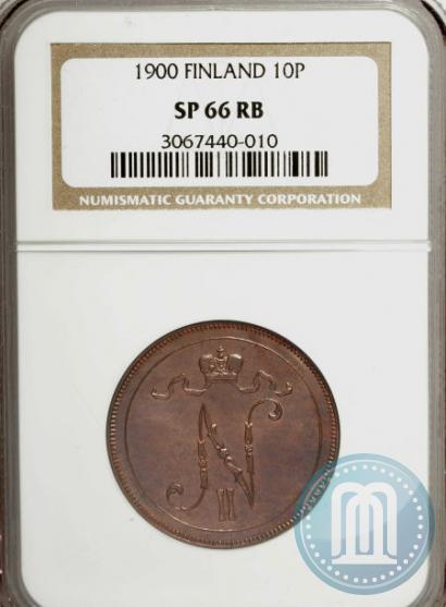 Picture 10 pennia 1900 year  