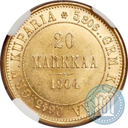 Picture 20 markkaa 1904 year L 