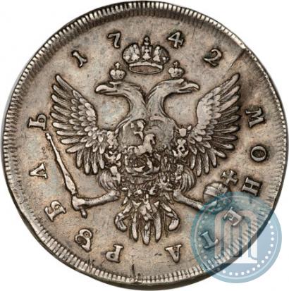Picture 1 rouble 1742 year СПБ 