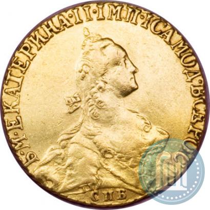 Фото 5 рублей 1766 года СПБ 