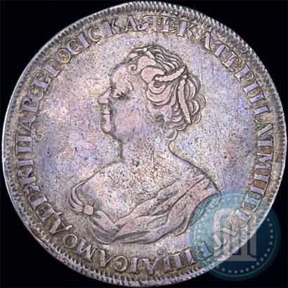 Фото 1 рубль 1725 года  "Траурный"
