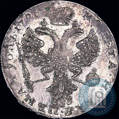 Picture 1 rouble 1726 year  "Moscow type, portrait turned to the left"