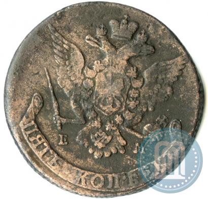 Picture 5 kopecks 1769 year ЕМ 