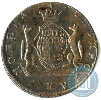 Picture 5 kopecks 1772 year КМ 