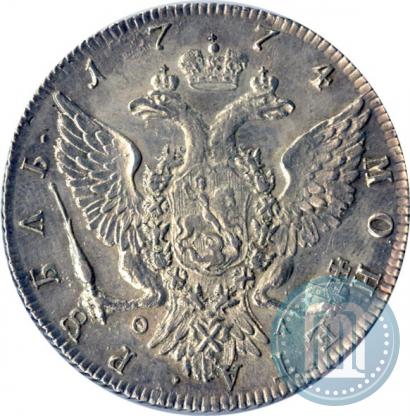 Picture 1 rouble 1774 year СПБ-ФЛ 