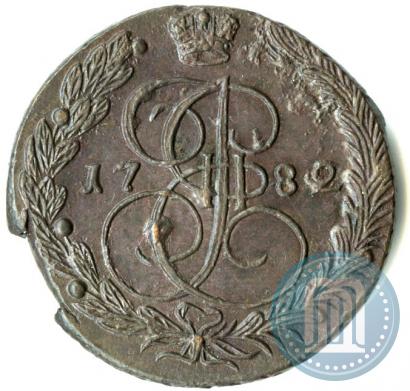 Фото 5 копеек 1782 года ЕМ 