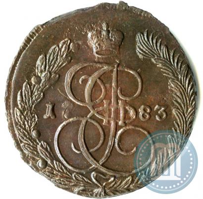 Picture 5 kopecks 1783 year ЕМ 