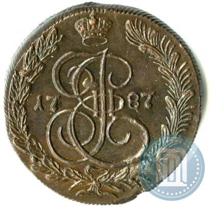 Фото 5 копеек 1787 года КМ 