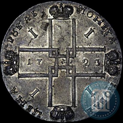Фото 1 рубль 1723 года OK "Портрет в горностаевой мантии"