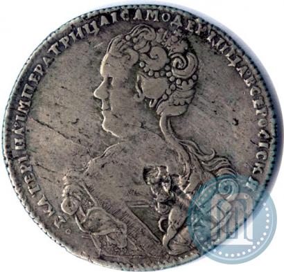 Picture Poltina 1726 year СПБ "Petersburg type, portrait turned to the left"