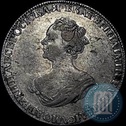 Фото 1 рубль 1725 года  "Траурный"