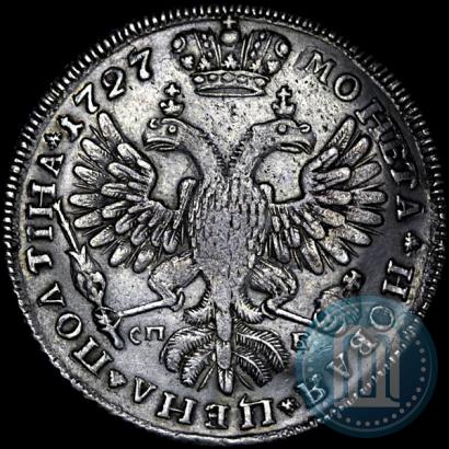 Фото Полтина 1727 года СПБ "Петербургский тип, портрет вправо"