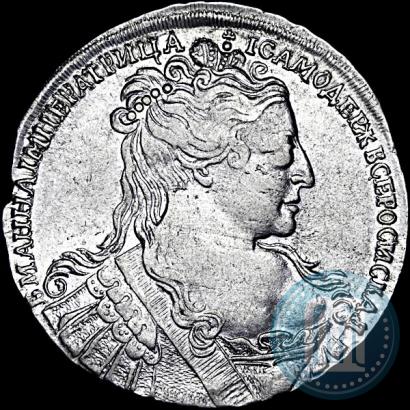 Фото 1 рубль 1734 года  "Тип 1734 года"