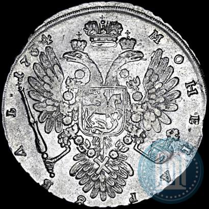 Фото 1 рубль 1734 года  "Тип 1734 года"