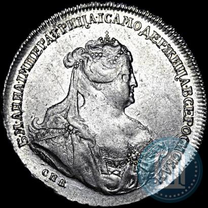 Фото Полтина 1740 года СПБ "Петербургский тип"