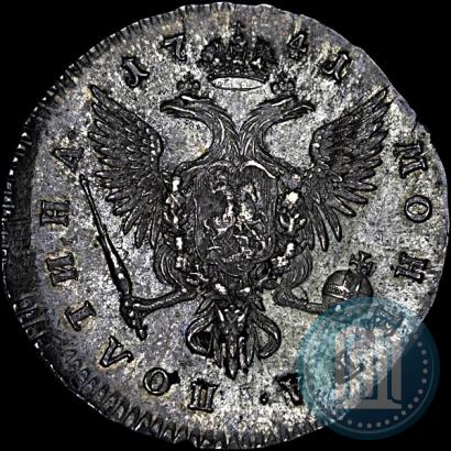 Фото Полтина 1740 года СПБ "Петербургский тип"