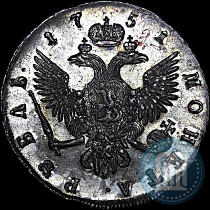 Picture 1 rouble 1751 year СПБ 