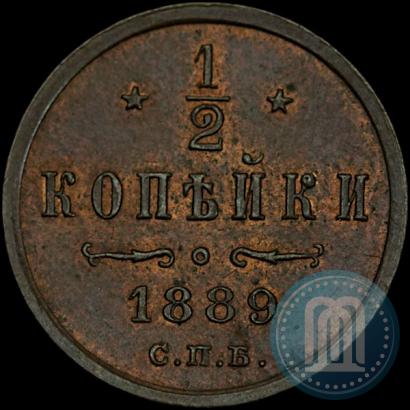Picture 1/2 kopeck 1889 year СПБ 