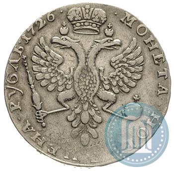 Picture 1 rouble 1726 year  "Moscow type, portrait turned to the left"