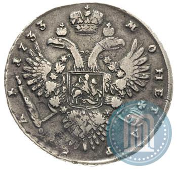 Picture 1 rouble 1733 year  