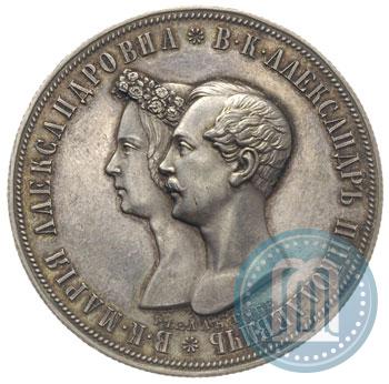 Picture 1 rouble 1841 year СПБ-НГ "In the memory of the wedding of the crown prince"