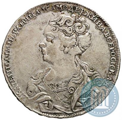 Picture 1 rouble 1726 year  "Moscow type, portrait turned to the left"