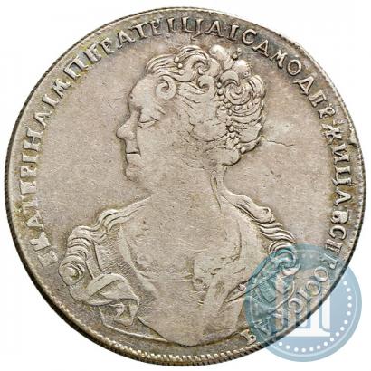 Picture 1 rouble 1726 year СПБ "Petersburg type, portrait turned to the left"