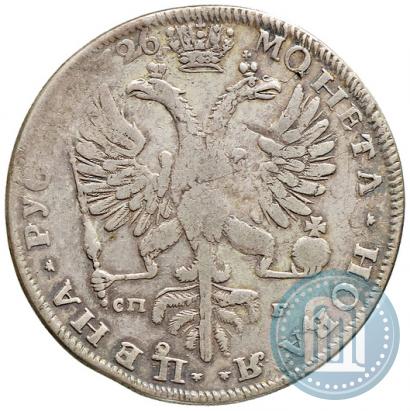 Фото 1 рубль 1726 года СПБ "Петербургский тип, портрет влево"