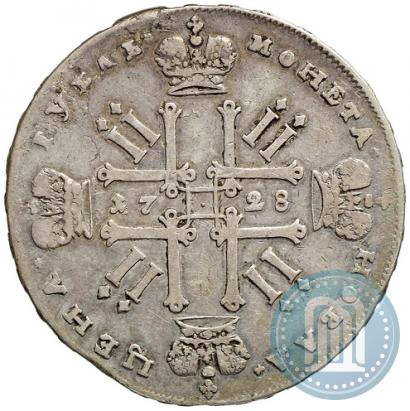 Picture 1 rouble 1728 year  "Type of 1727"