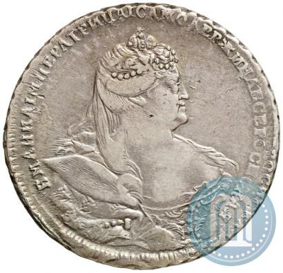 Фото 1 рубль 1738 года  "Московский тип"