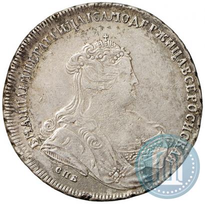 Фото 1 рубль 1739 года СПБ "Петербургский тип"