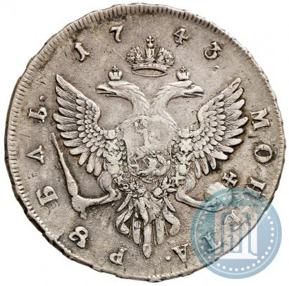 Picture 1 rouble 1743 year ММД 