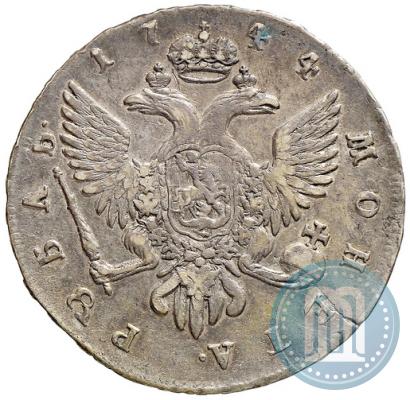 Picture 1 rouble 1744 year СПБ 