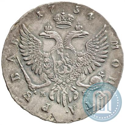 Picture 1 rouble 1754 year ММД-МБ 