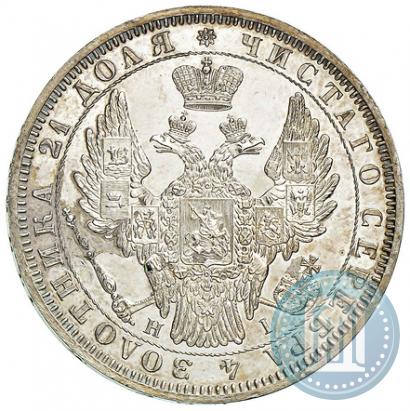 Picture 1 rouble 1853 year СПБ-HI 